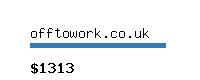 offtowork.co.uk Website value calculator