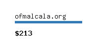 ofmalcala.org Website value calculator