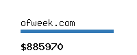 ofweek.com Website value calculator