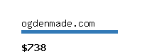 ogdenmade.com Website value calculator