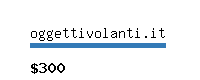 oggettivolanti.it Website value calculator