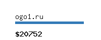 ogo1.ru Website value calculator