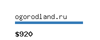 ogorodland.ru Website value calculator