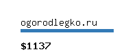 ogorodlegko.ru Website value calculator