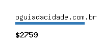 oguiadacidade.com.br Website value calculator