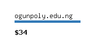 ogunpoly.edu.ng Website value calculator