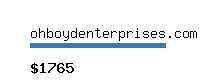 ohboydenterprises.com Website value calculator