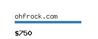 ohfrock.com Website value calculator