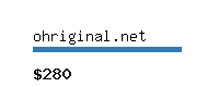 ohriginal.net Website value calculator