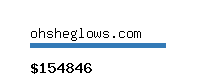 ohsheglows.com Website value calculator