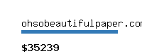 ohsobeautifulpaper.com Website value calculator