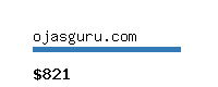 ojasguru.com Website value calculator