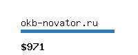 okb-novator.ru Website value calculator