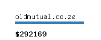 oldmutual.co.za Website value calculator