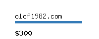 olof1982.com Website value calculator