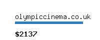 olympiccinema.co.uk Website value calculator