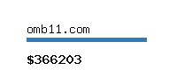 omb11.com Website value calculator