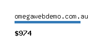 omegawebdemo.com.au Website value calculator