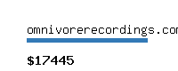 omnivorerecordings.com Website value calculator