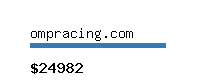 ompracing.com Website value calculator