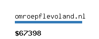 omroepflevoland.nl Website value calculator