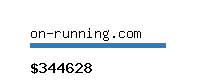 on-running.com Website value calculator