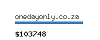 onedayonly.co.za Website value calculator