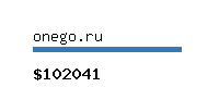 onego.ru Website value calculator