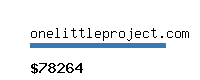onelittleproject.com Website value calculator