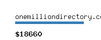 onemilliondirectory.com Website value calculator