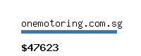 onemotoring.com.sg Website value calculator