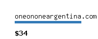 oneononeargentina.com Website value calculator