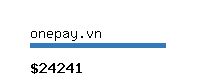 onepay.vn Website value calculator