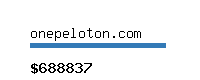 onepeloton.com Website value calculator