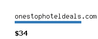 onestophoteldeals.com Website value calculator