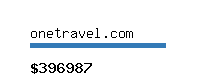 onetravel.com Website value calculator