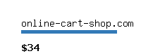 online-cart-shop.com Website value calculator