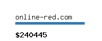 online-red.com Website value calculator