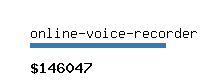 online-voice-recorder.com Website value calculator