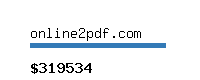 online2pdf.com Website value calculator