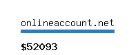 onlineaccount.net Website value calculator