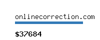 onlinecorrection.com Website value calculator