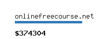 onlinefreecourse.net Website value calculator
