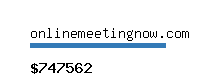 onlinemeetingnow.com Website value calculator