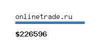 onlinetrade.ru Website value calculator