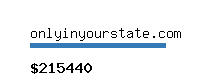 onlyinyourstate.com Website value calculator