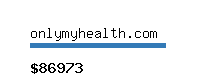 onlymyhealth.com Website value calculator