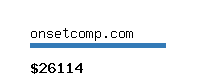 onsetcomp.com Website value calculator