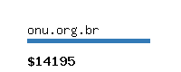 onu.org.br Website value calculator