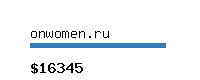 onwomen.ru Website value calculator